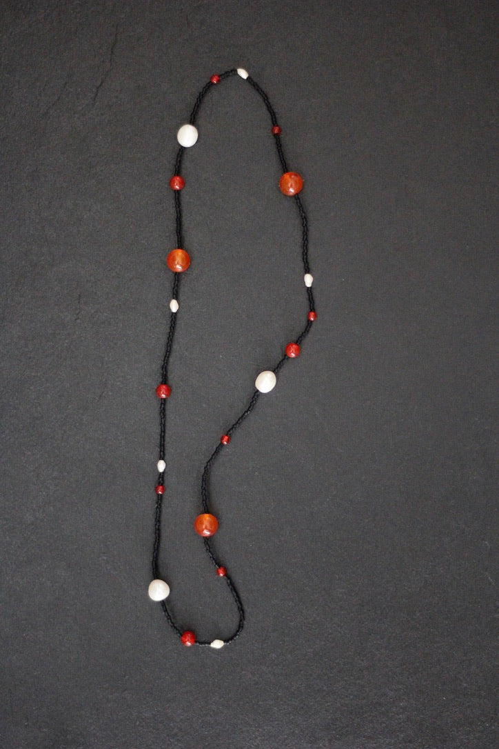 SARAHMONY Carnelian Orbs Necklace