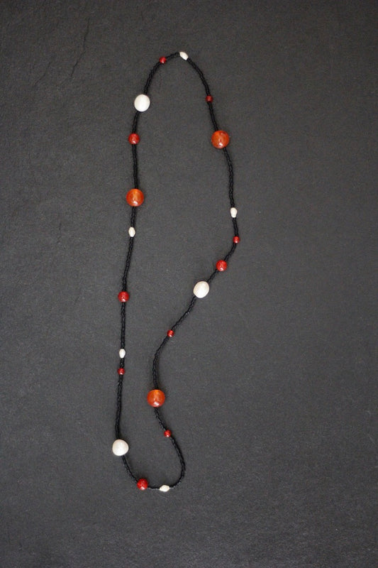 SARAHMONY Carnelian Orbs Necklace