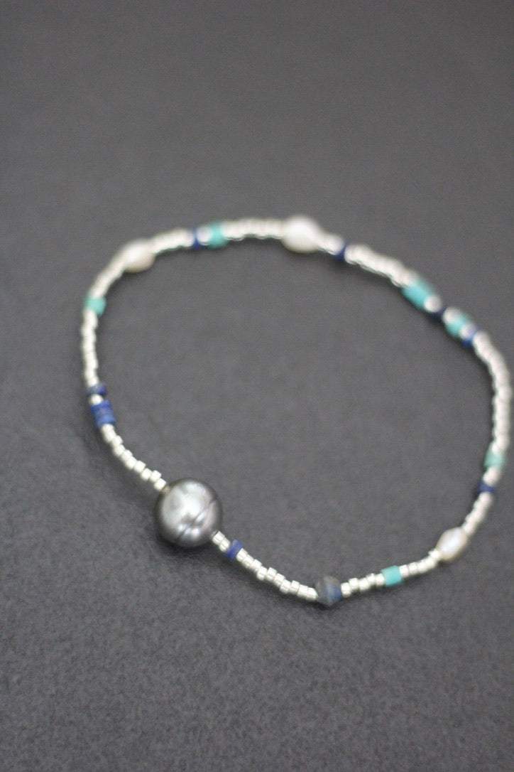 SARAHMONY Silvery Currents Bracelet