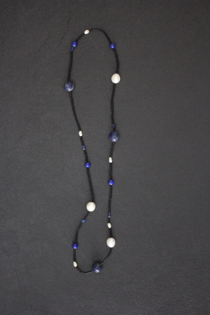 SARAHMONY Lapis Orbs Necklace